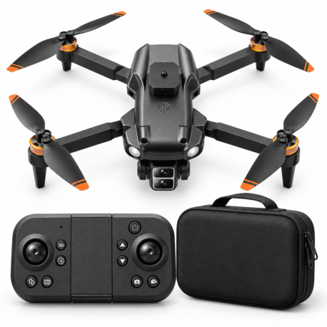 F9 Foldable Dual Camera Drone | 4 Brushless Motors, 4-Way Obstacle Avoidance, Optical Flow Stabilization | Remote Control Quadcopter | Ages 14+